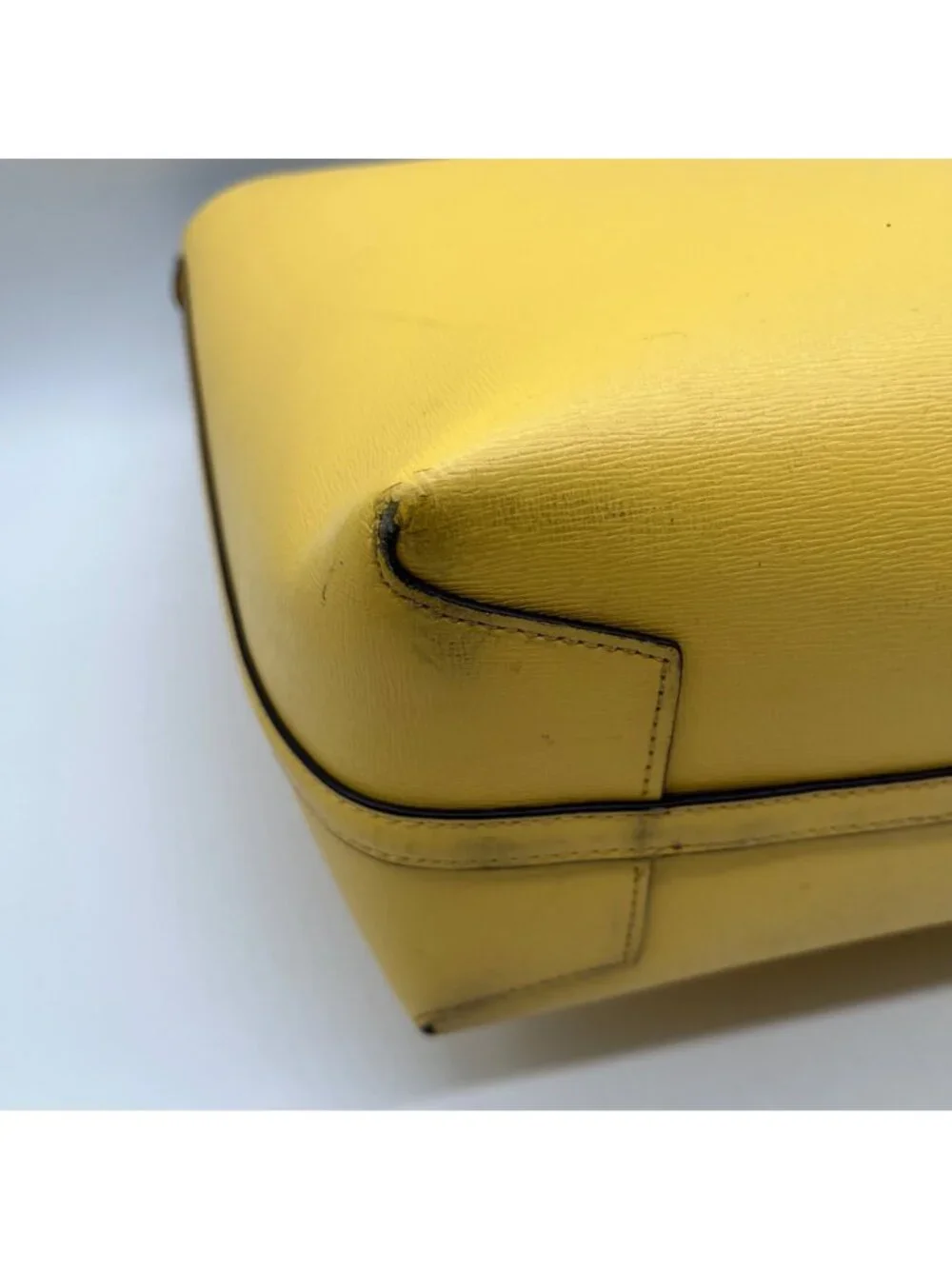 Kate Spade Yellow Pebbled Leather Tote Bag